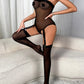 Mesh See-Through Bodysuit With Leg Stockings Sexy Lingerie Set