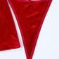 Christmas Velvet Heart Decoration Sexy Suit