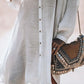 Women's Casual Solid Color V-Neck Long Sleeve Button Dress