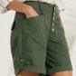 Women's cotton and linen casual shorts