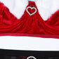 Christmas Velvet Heart Decoration Sexy Suit