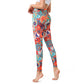 Colorful Evil Eye Print Sports Exercise Fitness Leggings Women's Yoga Pants