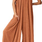 Women's Casual Summer Overall Jumpsuits Sleeveless Tank V Neck Wide Leg Loose One Piece Romper