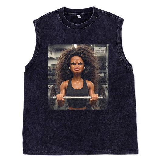 GYM DOLL GIRL FUNNY FACE MEME TEE