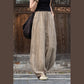 Ramie Cotton Linen Pants Tie-dye Design Trousers Loose Zen Yoga Women's Pants with Pockets