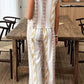 Women's Casual Printed Round Neck Sleeveless Top Wide Leg Pants Set