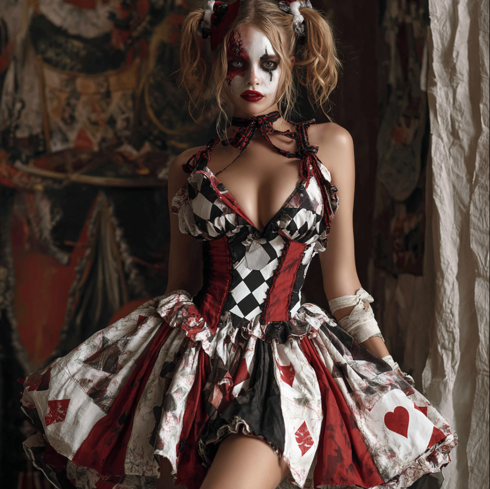 Women Halloween Cosplay Gothic Style Dress