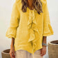 Women's ruffled casual shirt