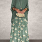 Elegant Loose Dress With Round Neck and Batwing Sleeves