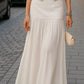 Pearl Button Vest And Maxi Skirt Two-Piece Set