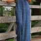 Women's Casual Cotton and Linen Jumpsuit