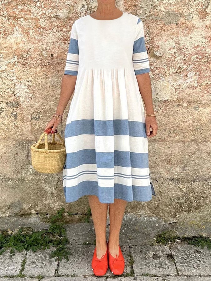 Women's casual colorblock dress