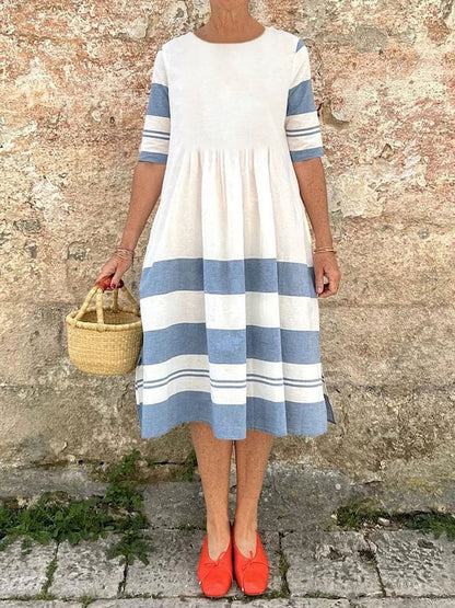 Women's casual colorblock dress