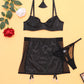 Sexy Tight-fitting Mesh See-through Bodycon Lingerie Set