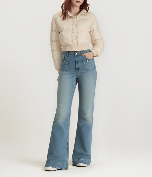 🧣👖Tummy Control Sailor Wide Leg Trouser