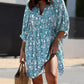 HOT SALE V Neck Summer Half Sleeve Floral Tunic Short Dress