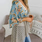✨Women's Floral Kimono Ruffle Sleeve Tie Cardigans Flowy Boho Loose Cover Ups