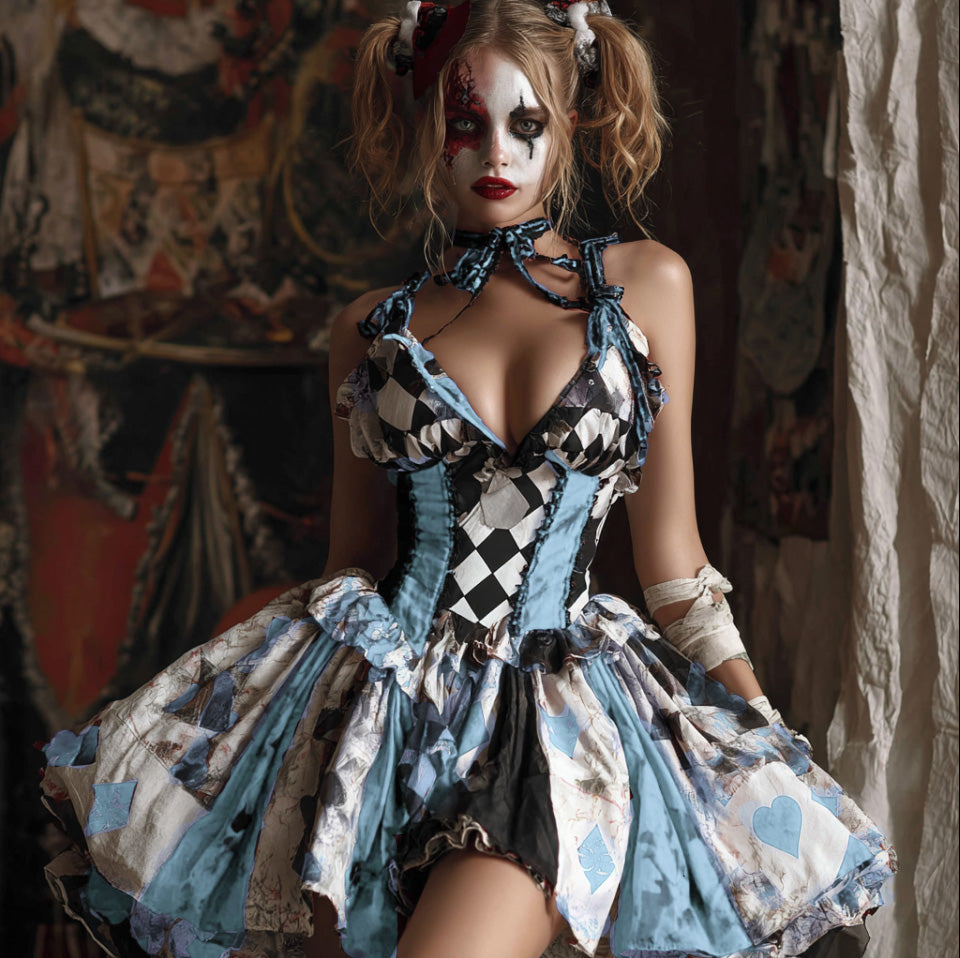 Women Halloween Cosplay Gothic Style Dress