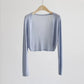 Sun knit Cardigan Women's thin ice silk Coat shawl air-conditioned shirt with slip skirt