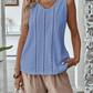 Ladies Lace Hollow Sleeveless Cotton And Linen Casual Vest