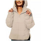 🔥Women's Oversized Hooded Puffer Jacket Quilted Lightweight Winter Warm Pullover Padded Hoodies Coat