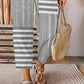 Women'S Retro Casual Irregular Striped Cotton And Linen Pants