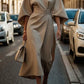 Elegant Solid Color Waist Dress