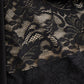 Sophisticated Black Blazer-Style Lace Midi Dress