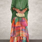 Elegant Loose Dress With Round Neck and Batwing Sleeves
