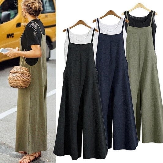 Women's Sleeveless Oversized Casual Jumpsuit-Buy 2 Get Extra 10% OFF Buy 3 Get Extra 15%OFF & Free Shipping