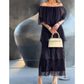 Elegant chiffon cake long dress(buy 2 free shipping)