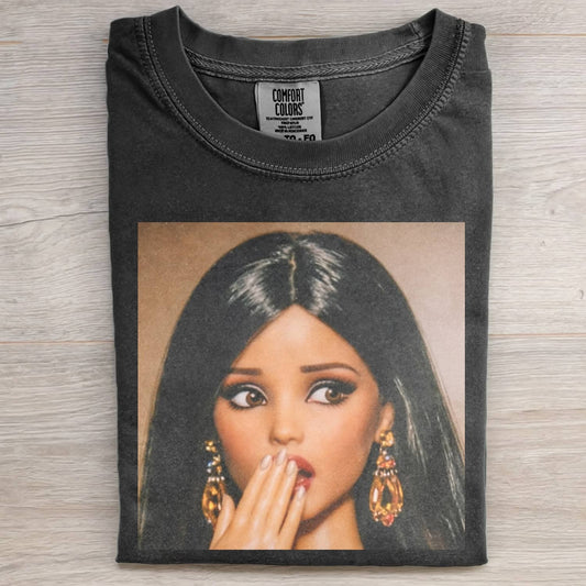 BLACK GIRL DOLL GIRL FUNNY MEME TEE