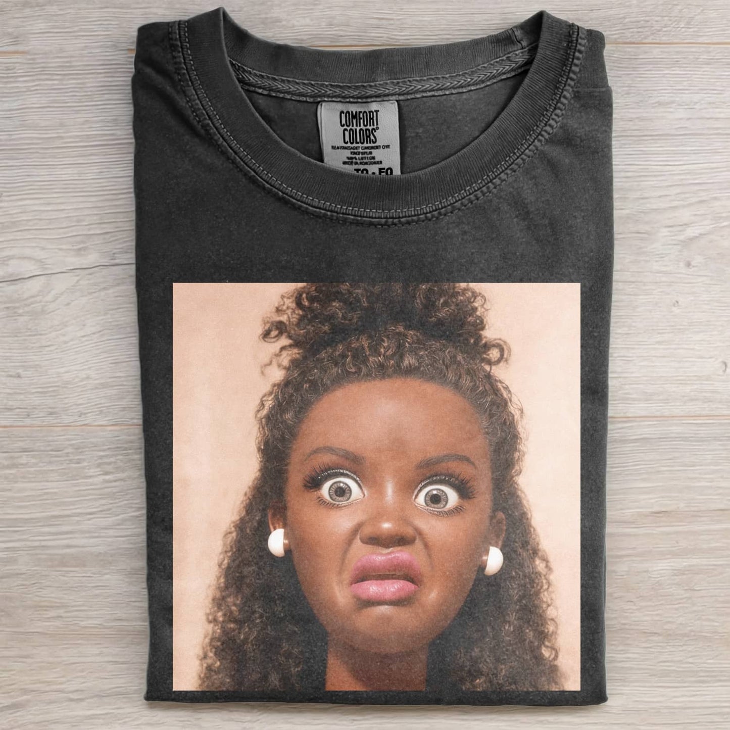 BLACK GIRL DOLL GIRL FUNNY MEME TEE
