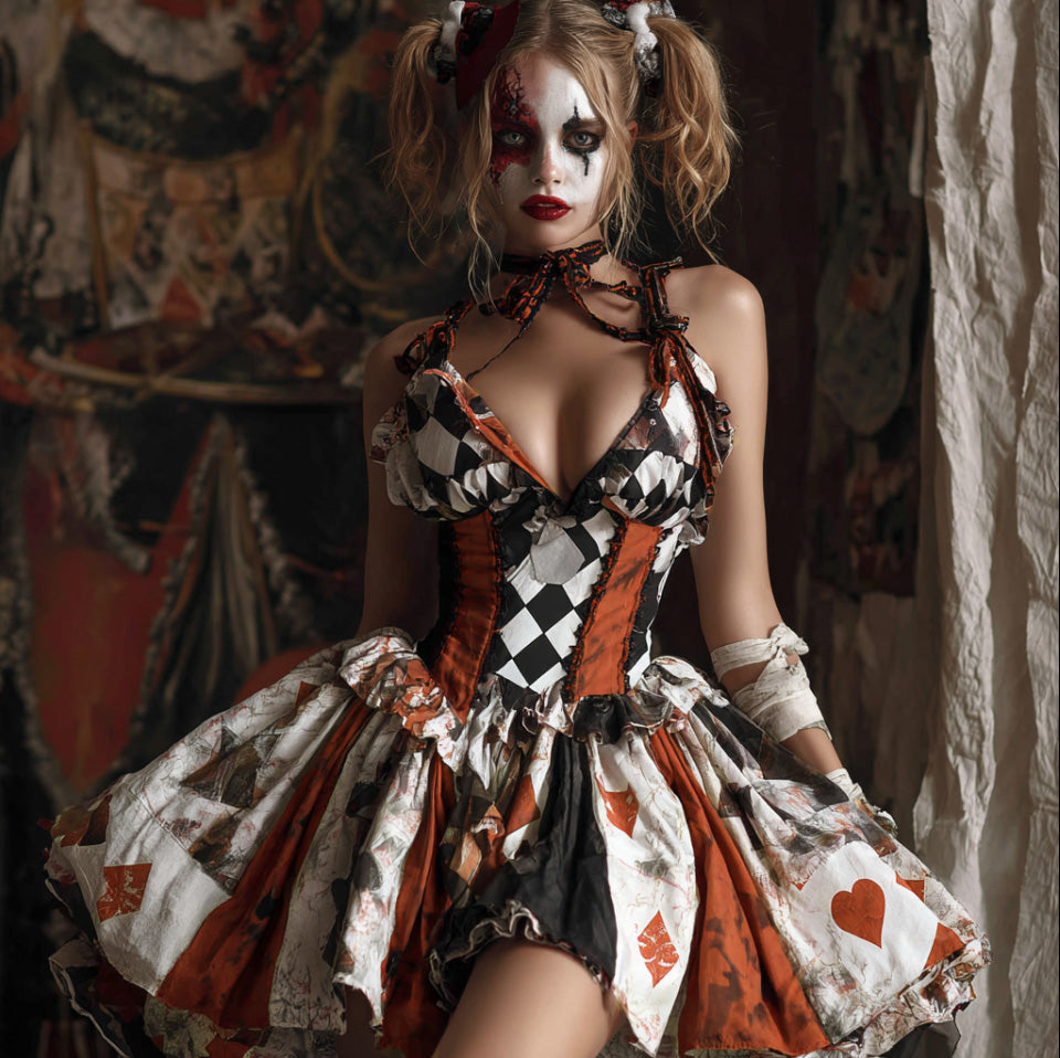 Women Halloween Cosplay Gothic Style Dress