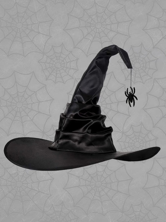 Halloween Gothic Dark Party Ruffled Witch Hat