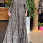 Women's Casual V-Neck Long Sleeve Floral Print Dress