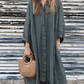 Women's Loose Casual Long Sleeve Shirt Dress
