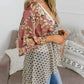 ✨Women's Floral Kimono Ruffle Sleeve Tie Cardigans Flowy Boho Loose Cover Ups