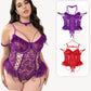 Plus Size Sheer Lace Bodysuits