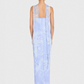 Lavender Halter Scarf Tie Gown