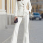 Tailored  Denim Blazer & Flared Pants Two-Piece Set