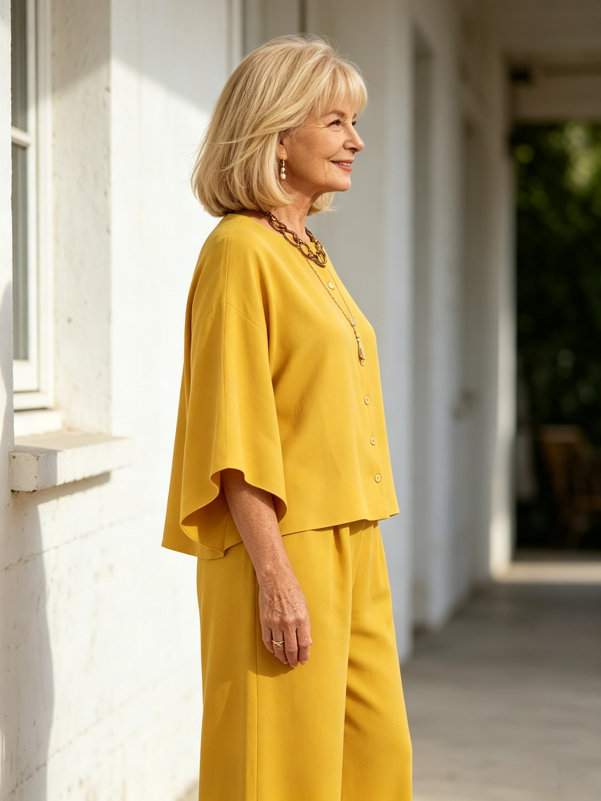 2Pcs Women's Suit Casual Women's Clothing Cotton and Linen Wide-leg Pants Suit