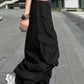 Casual Silvery Drawstring Pockets Pants Summer
