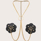 Chain Linked Nipple Cover With Choker