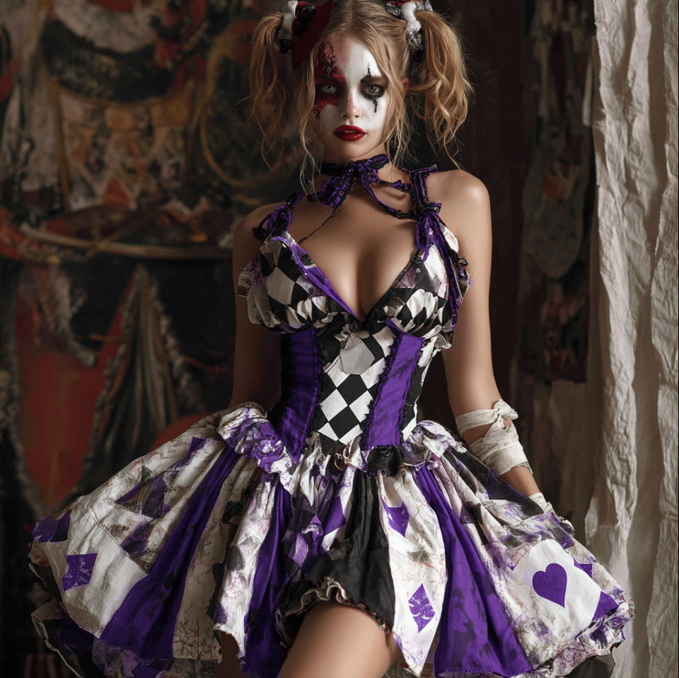 Women Halloween Cosplay Gothic Style Dress