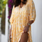 HOT SALE V Neck Summer Half Sleeve Floral Tunic Short Dress