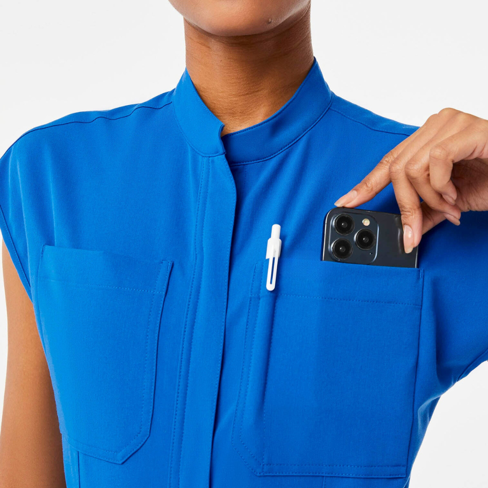 Women's 8 Pockets Cargo Scrub Jumpsuit