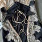 Sexy Deep V-neck Ice Silk Lace Patchwork Backless Camisole Nightgown