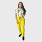 Women's Floral Printed Scrub Set CPJO2
