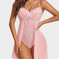 Womens Lace Bodysuit Teddy Chemise Sexy Nighty Mesh Sleepwear